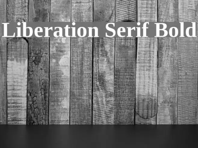 Liberation Serif Bold Schriftart examples