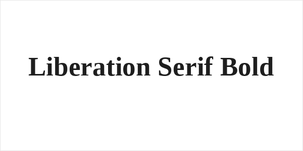 Liberation Serif Bold Logo