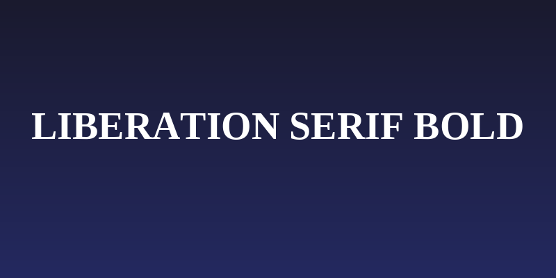 Liberation Serif Bold Social Header