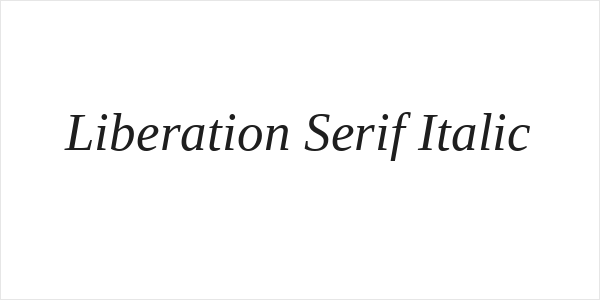 Liberation Serif Italic Logo