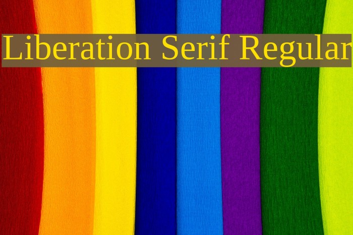Liberation Serif Regular Font examples
