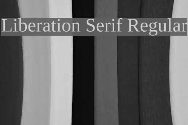 Liberation Serif Regular Шрифта examples