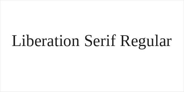 Liberation Serif Regular Logo