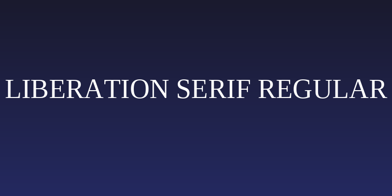 Liberation Serif Regular Social Header