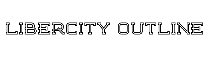 Libercity Outline  Frei Schriftart Herunterladen