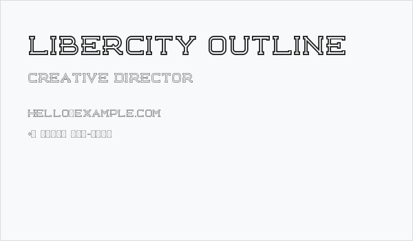 Libercity Outline Business Card