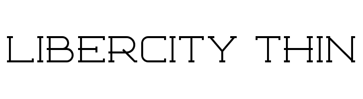 Libercity Thin  Frei Schriftart Herunterladen