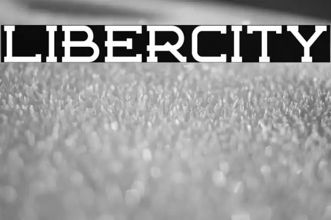 Libercity Font examples
