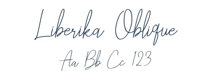 Liberika Oblique Font Preview
