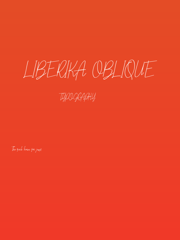 Liberika Oblique Poster