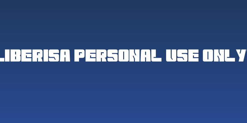 Liberisa PERSONAL USE ONLY! Social Header