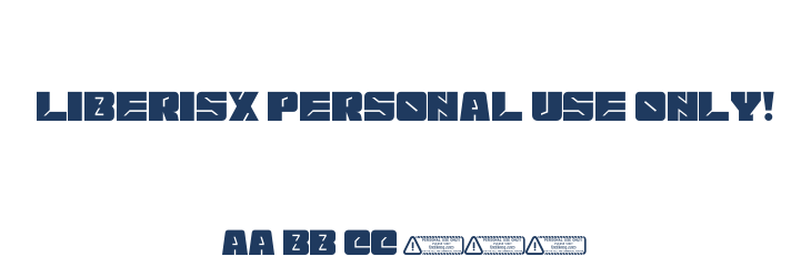Liberisx PERSONAL USE ONLY! Font Preview