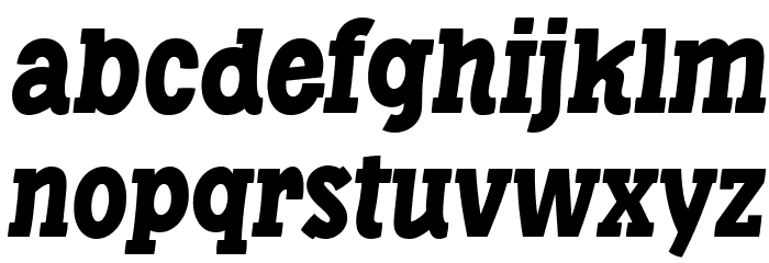 Libertatus-Italic Font LOWERCASE