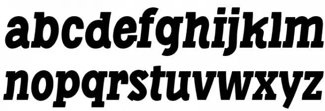 Libertatus-Italic फ़ॉन्ट लोअरकेस