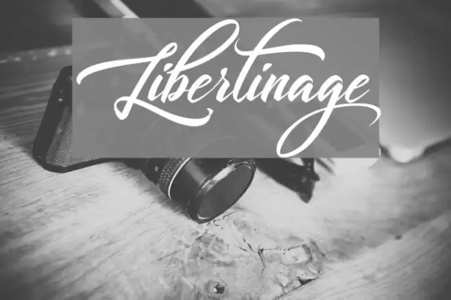 Libertinage Font examples