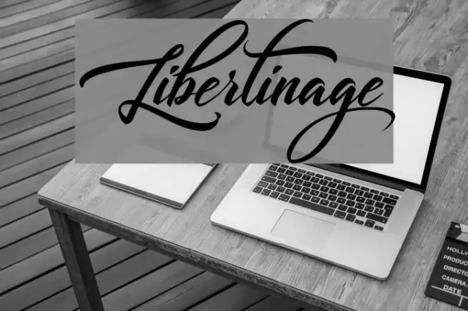 Libertinage Font examples