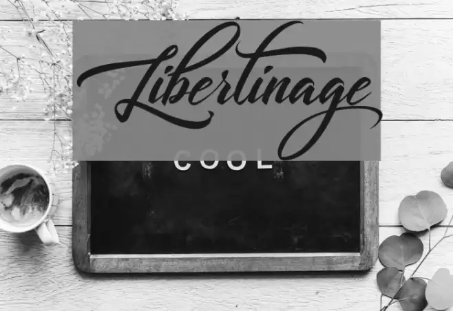 Libertinage Font examples