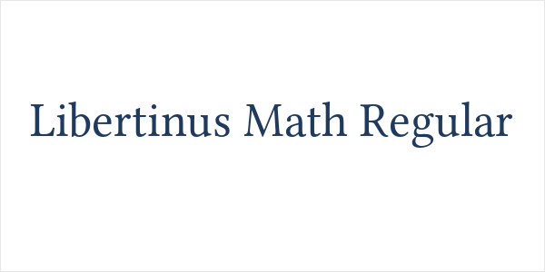 Libertinus Math Regular Logo