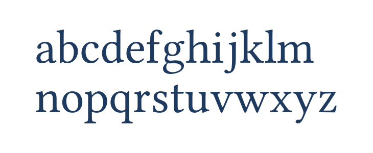 Libertinus Math Regular Lowercase