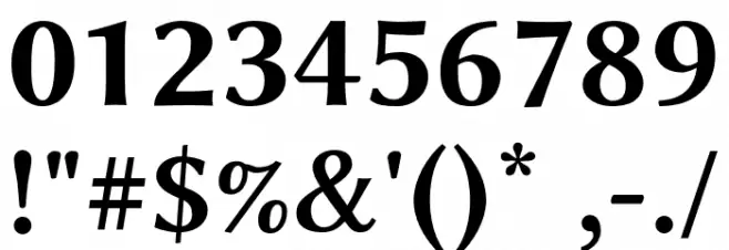 Libertinus Sans Bold Font OTHER CHARS