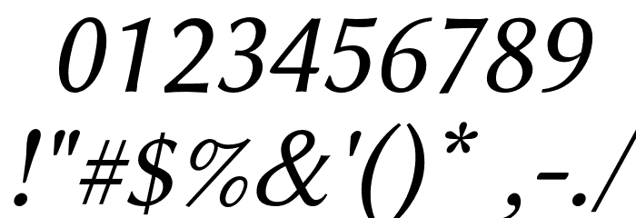 Libertinus Sans Italic Font OTHER CHARS