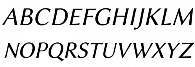 Libertinus Sans Italic फ़ॉन्ट अपरकेस
