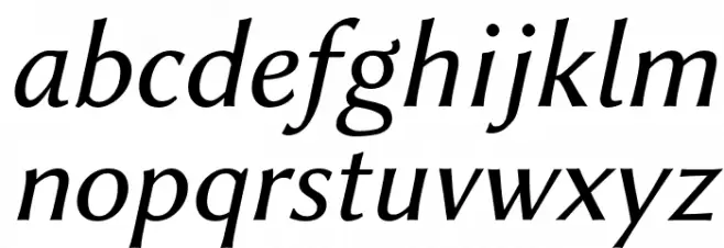 Libertinus Sans Italic 字体 小写