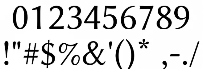 Libertinus Sans Font OTHER CHARS