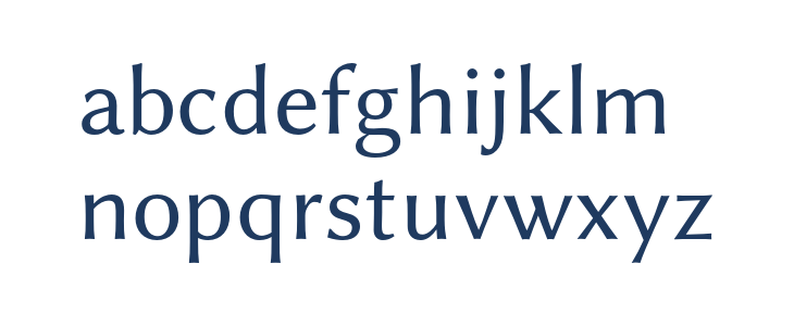 Libertinus Sans Lowercase
