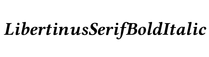 Libertinus Serif Bold Italic  免费字体下载