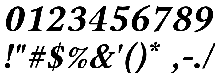 Libertinus Serif Bold Italic Font OTHER CHARS