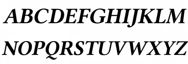 Libertinus Serif Bold Italic Fuentes MAYÚSCULAS