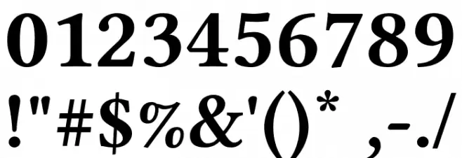 Libertinus Serif Bold Font OTHER CHARS
