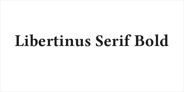 Libertinus Serif Bold Logo
