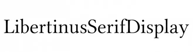 Libertinus Serif Display  Free Fonts Download