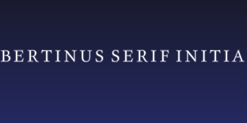 Libertinus Serif Initials Social Header