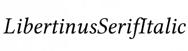 Libertinus Serif Italic 
