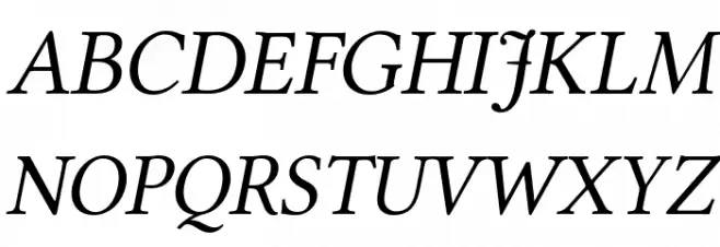 Libertinus Serif Italic Polices MAJUSCULES