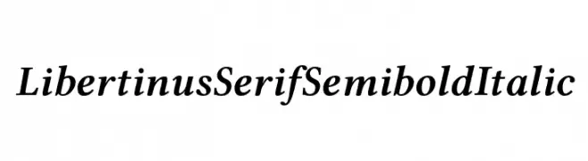 Libertinus Serif Semibold Italic  Free Fonts Download