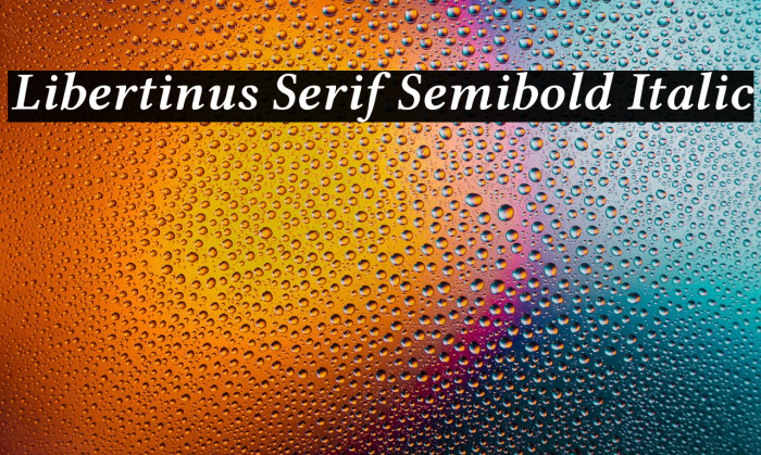 Libertinus Serif Semibold Italic Example 1
