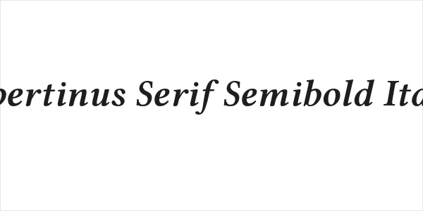 Libertinus Serif Semibold Italic Logo
