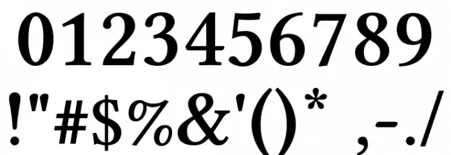 Libertinus Serif Semibold Font OTHER CHARS