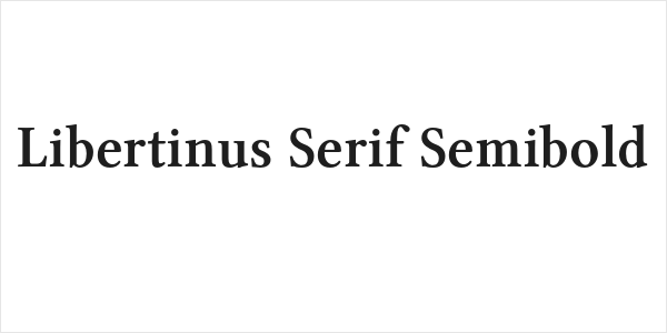 Libertinus Serif Semibold Logo