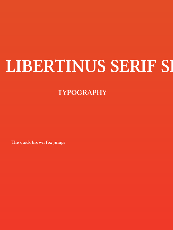 Libertinus Serif Semibold Poster