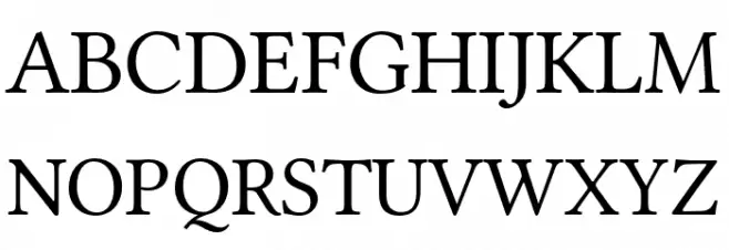 Libertinus Serif 字体 大写