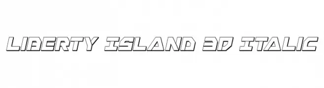 Liberty Island 3D Italic  Fuentes Gratis Descargar