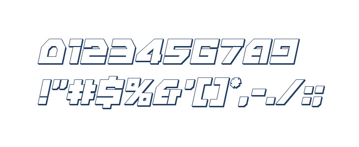 Liberty Island 3D Italic Other Characters