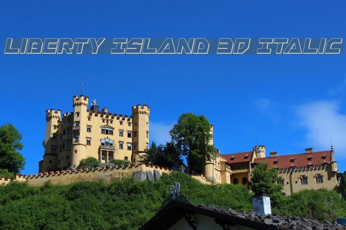 Liberty Island 3D Italic Example 3
