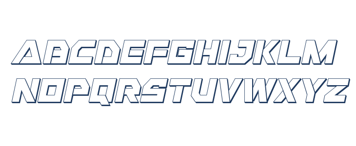 Liberty Island 3D Italic Lowercase