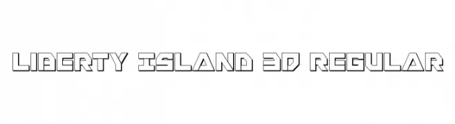 Liberty Island 3D Regular  Fuentes Gratis Descargar